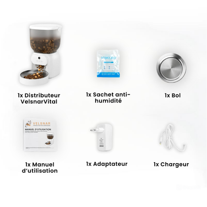 Distributeur croquettes 4L pour chats & chiens VelsnarVital